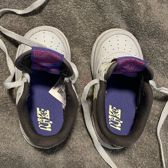 Nike Air Force 1 LV8 1 (TD)  - Toddler 5C - Platinum Violet “Dunk It” - Picture 4 of 5